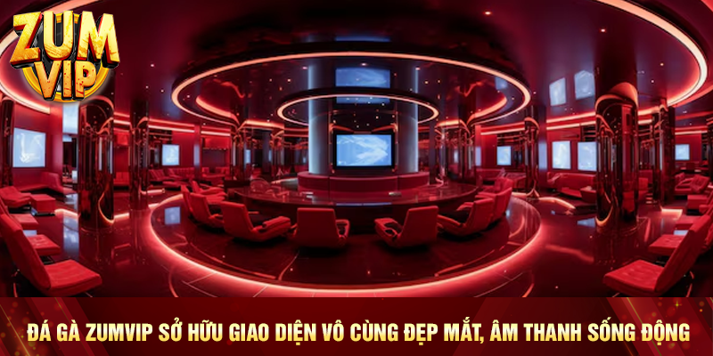 Đá gà Zumvip sở hữu giao diện vô cùng đẹp mắt, âm thanh sống động