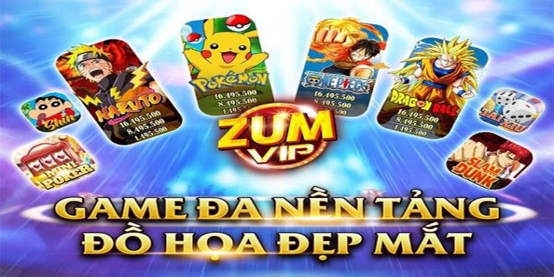 Giao diện Zumvip thiết kế bắt mắt, sống động và độc đáo